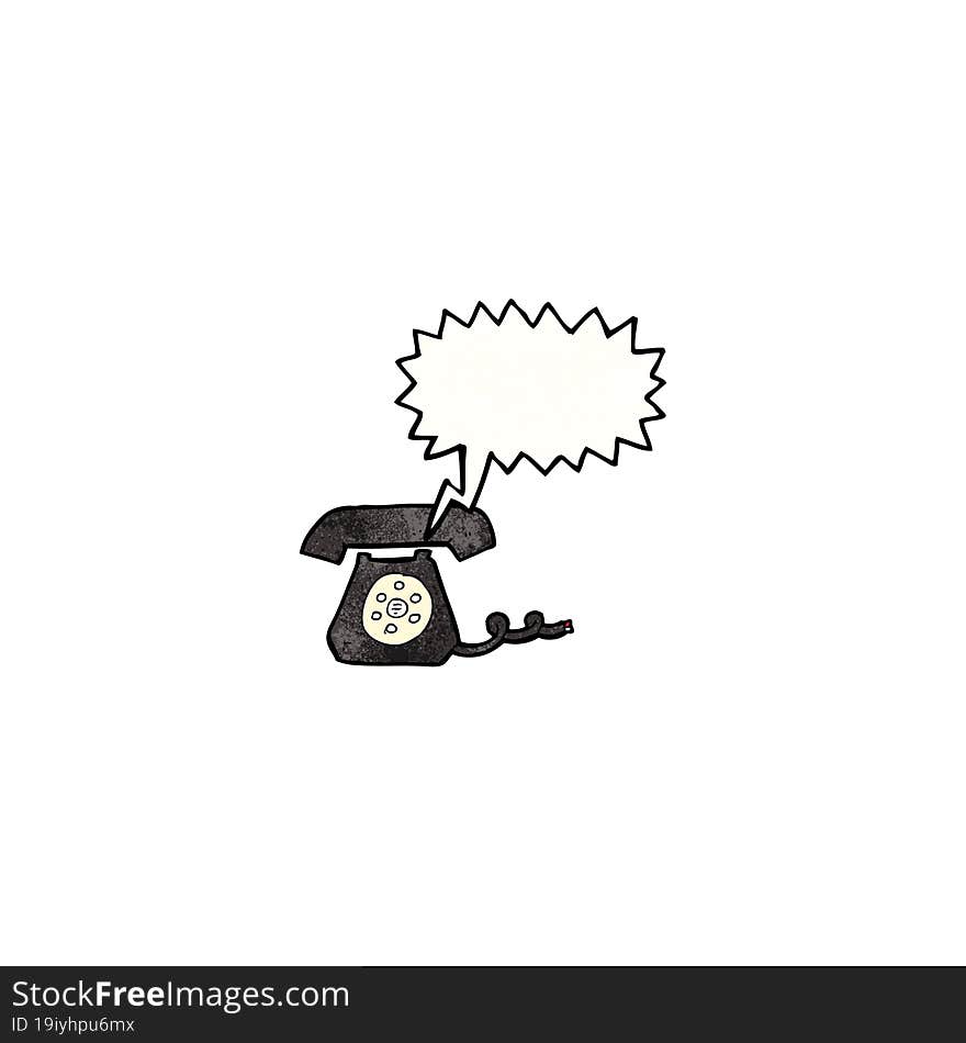 ringing telephone cartoon