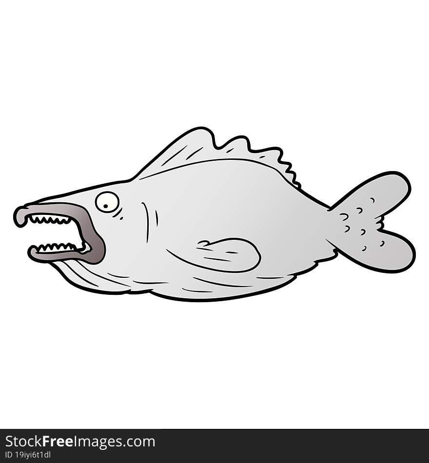 cartoon ugly fish. cartoon ugly fish