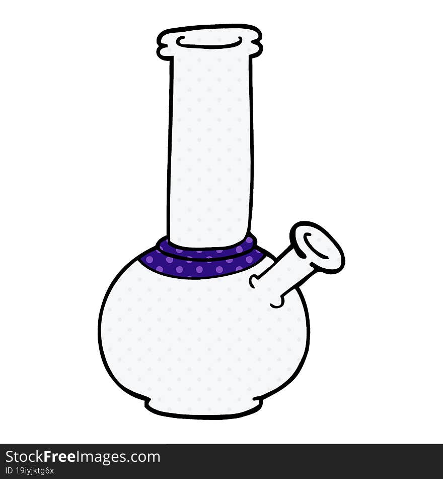 cartoon doodle bong