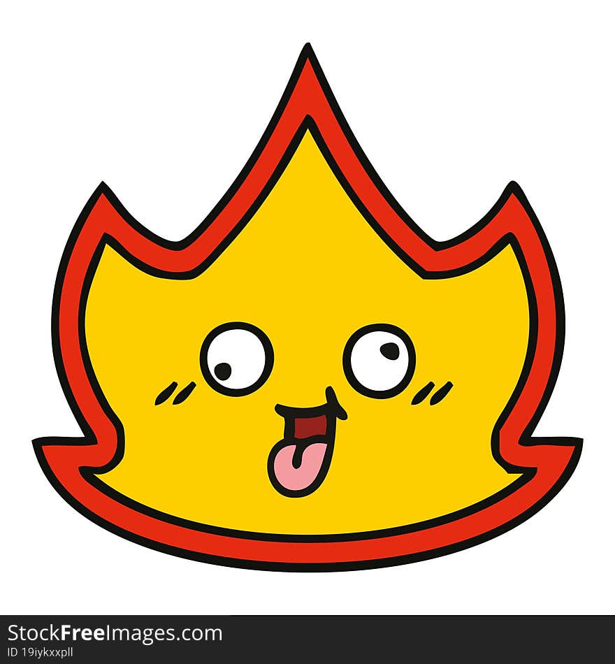 cute cartoon of a fire. cute cartoon of a fire