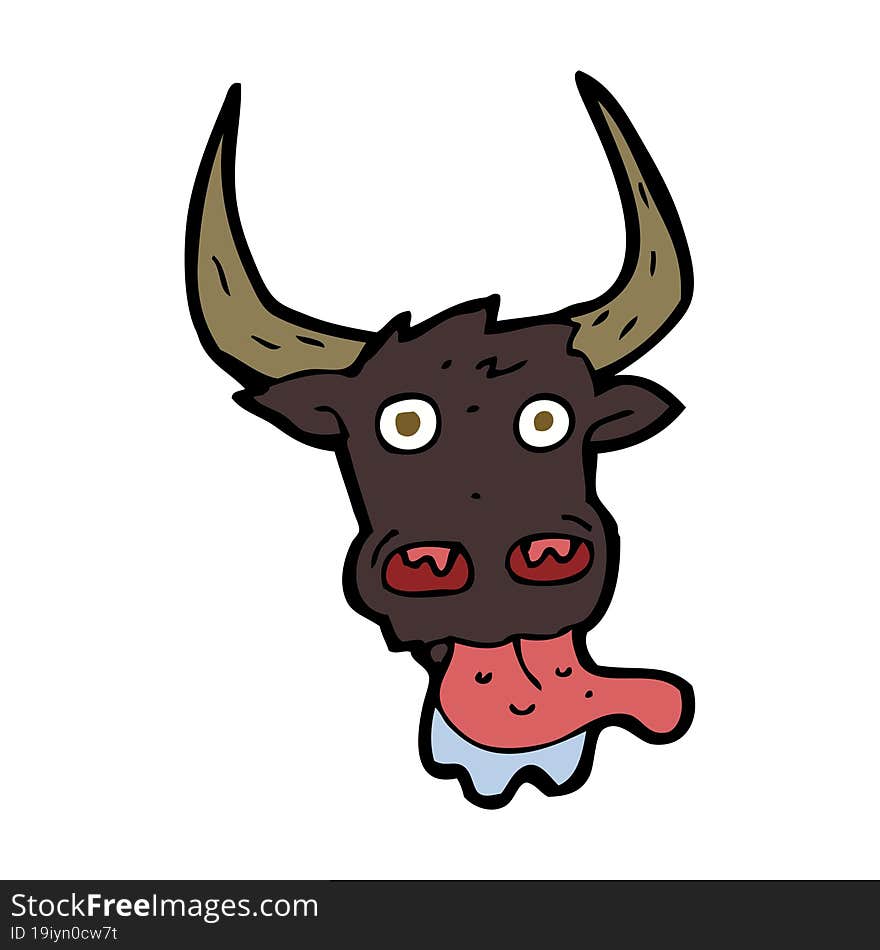 Cartoon Cow Face