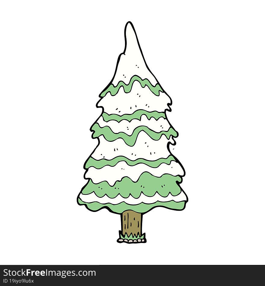 cartoon christmas tree