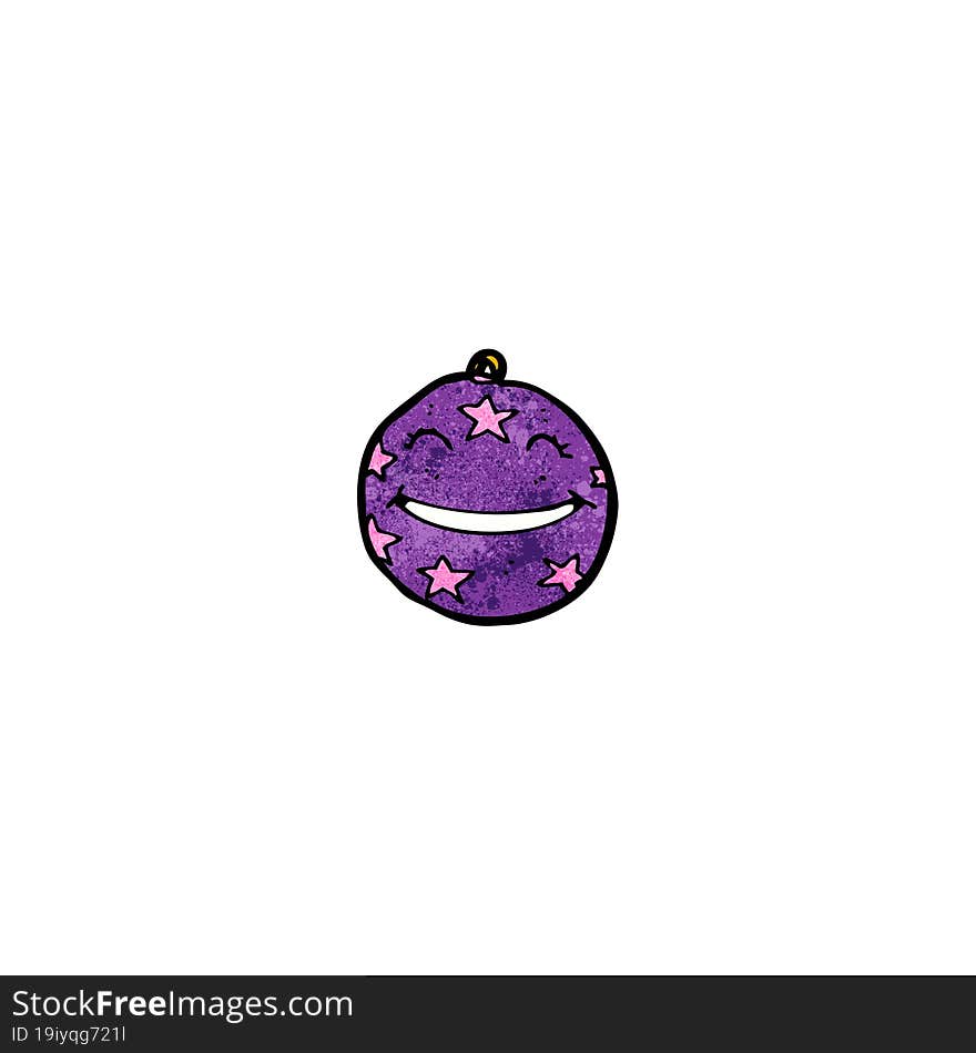 cartoon christmas bauble