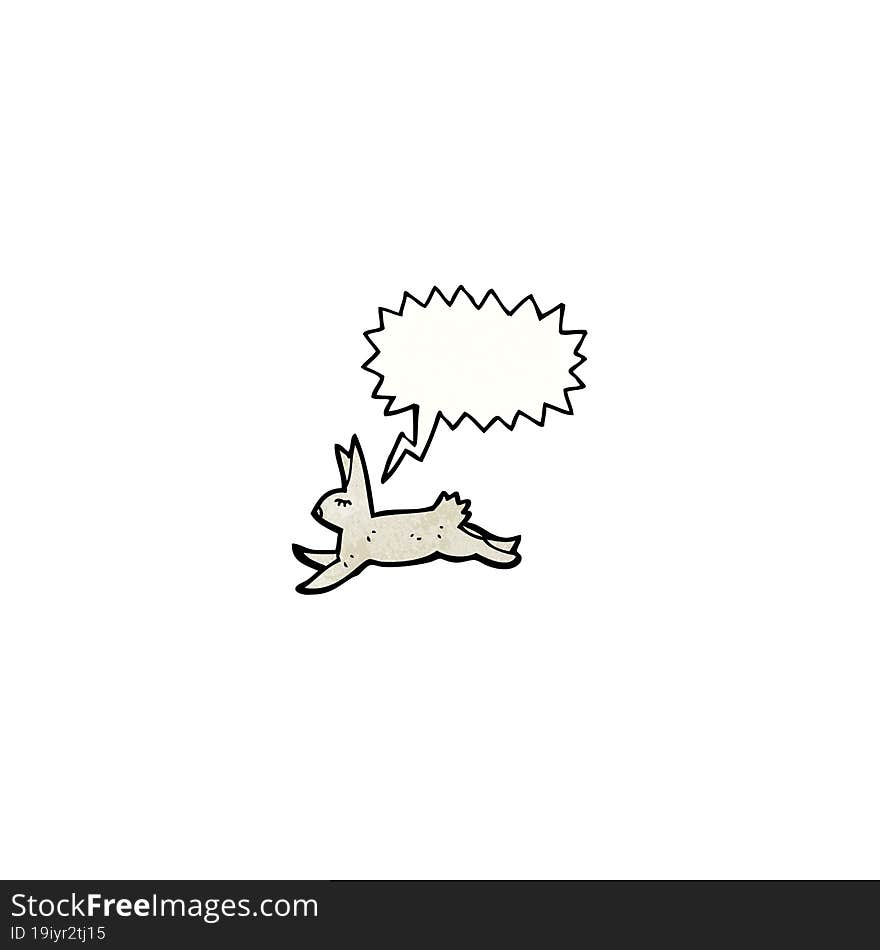 Cartoon Running Rabbit