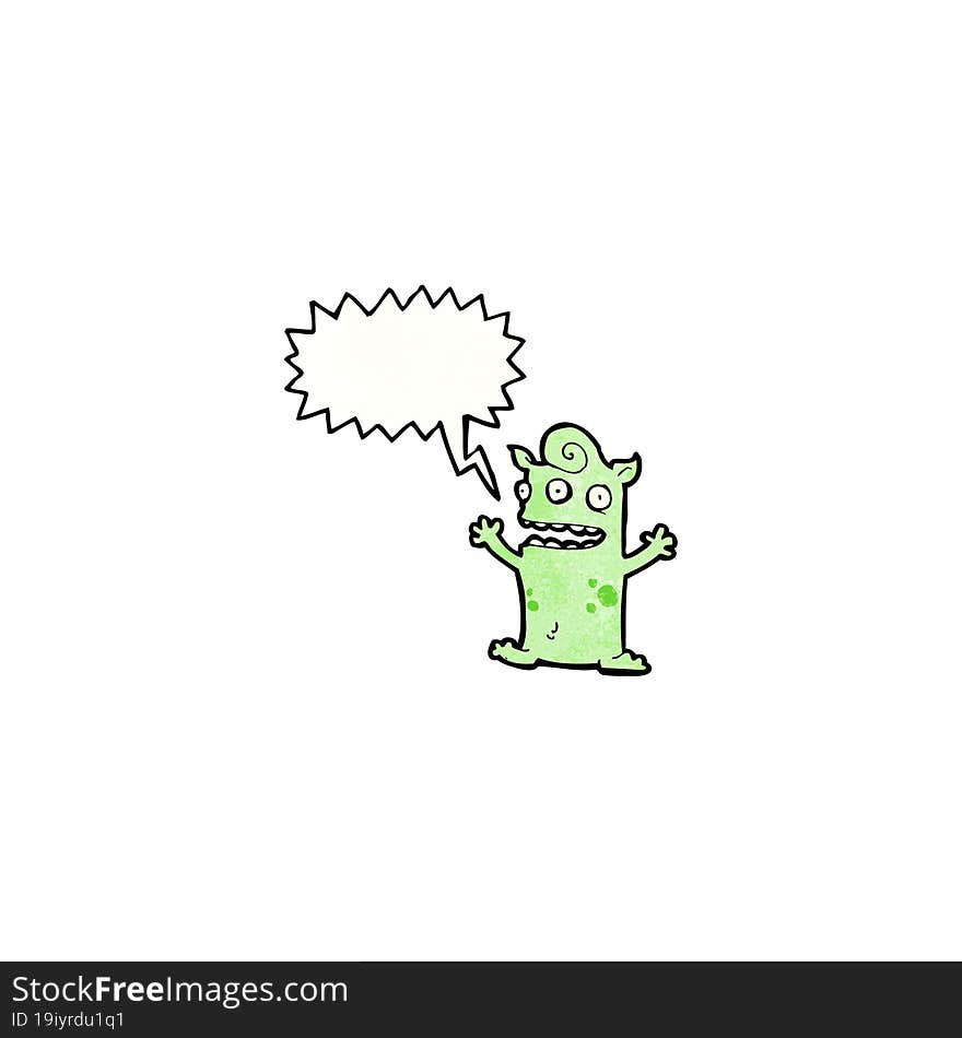 Cartoon Little Alien