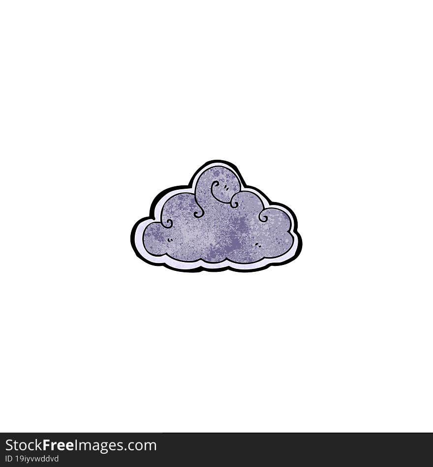 thundercloud cartoon symbol