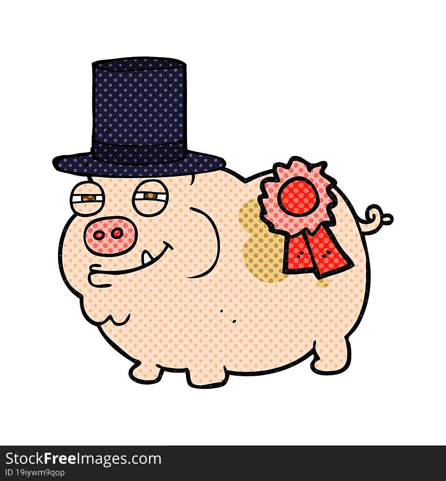 cartoon prize winning pig