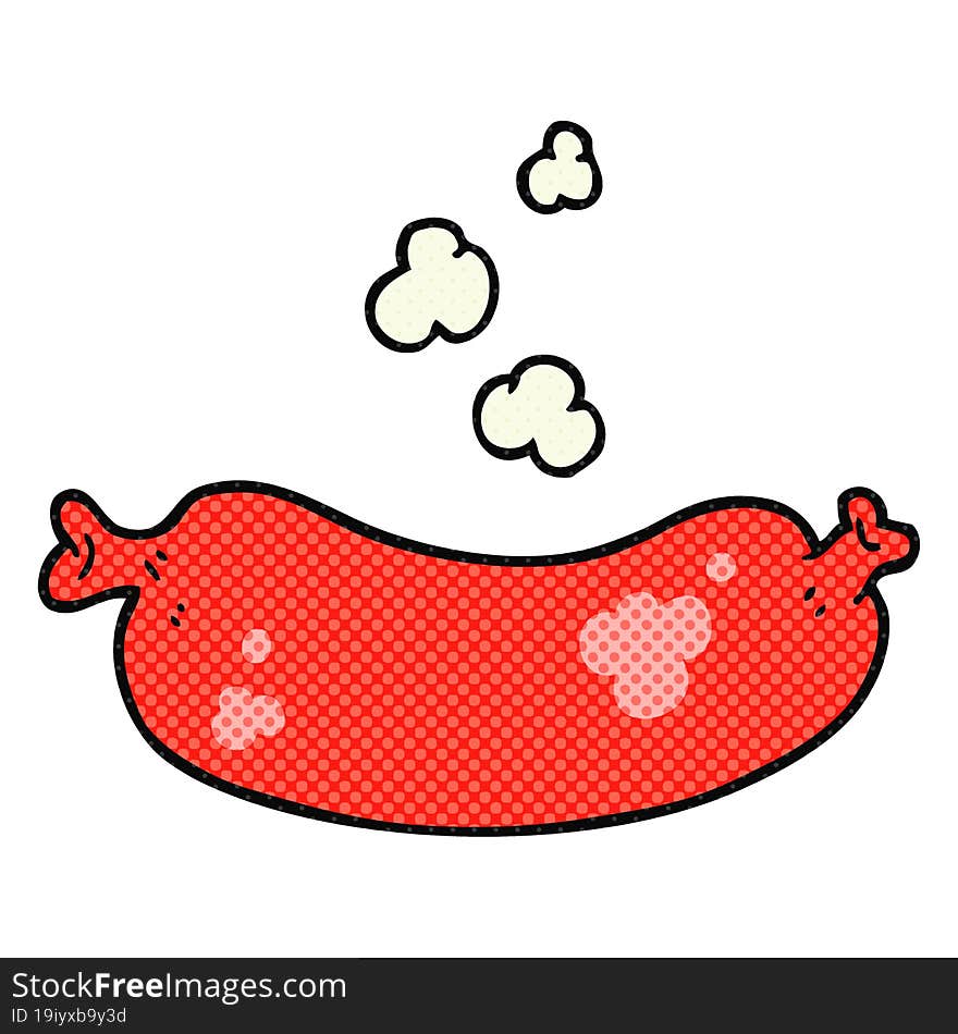 cartoon hot sausage