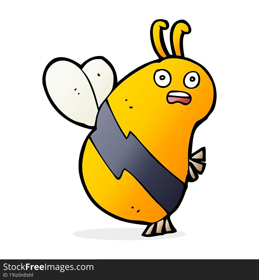 funny cartoon bee