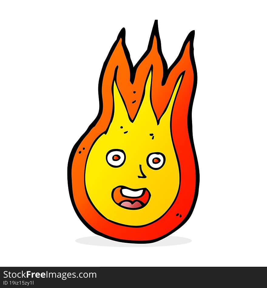 Cartoon Friendly Fireball