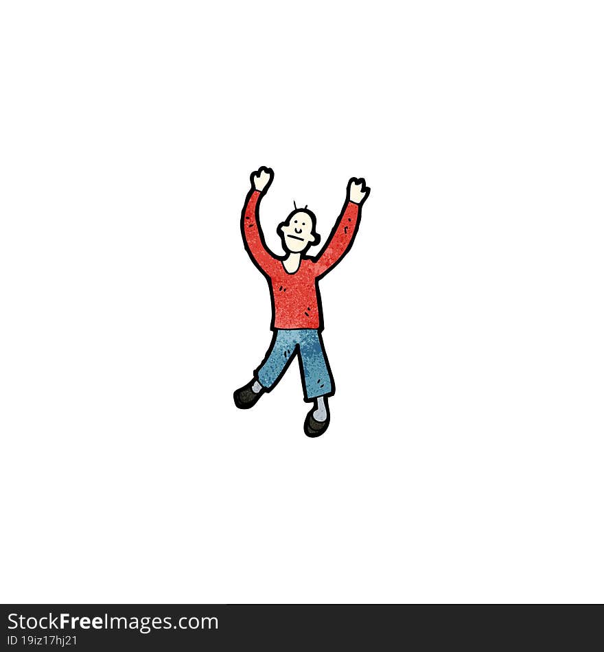 cartoon dancing man