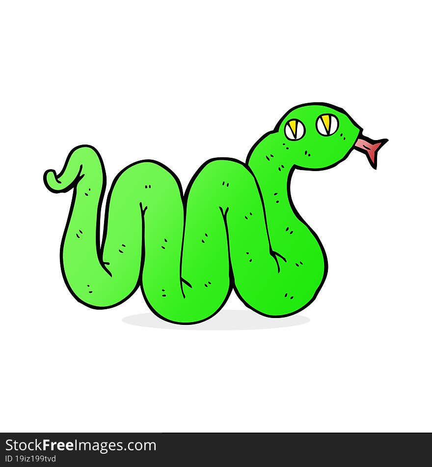 funny cartoon snake