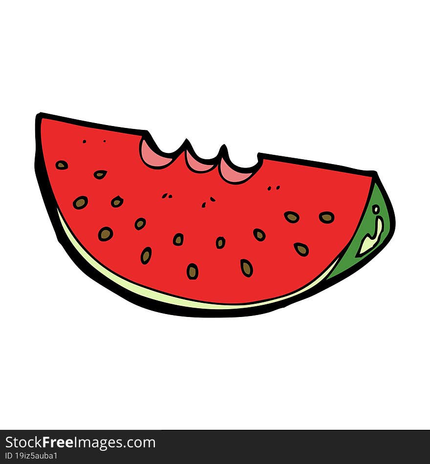 cartoon watermelon slice