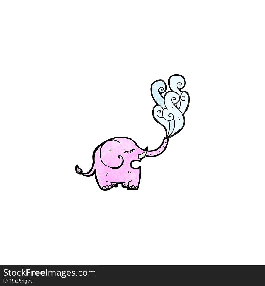 cartoon elephant squirting