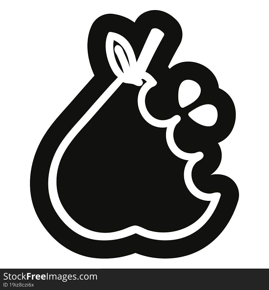 juicy pear icon symbol