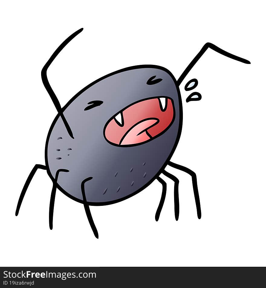 cartoon halloween spider. cartoon halloween spider