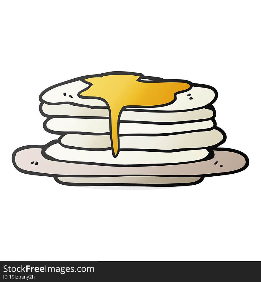 Cartoon Stack Of Pancakes