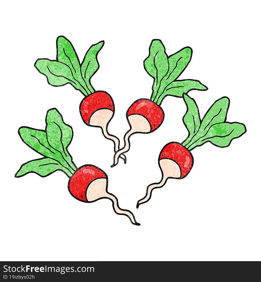 texture cartoon radishes