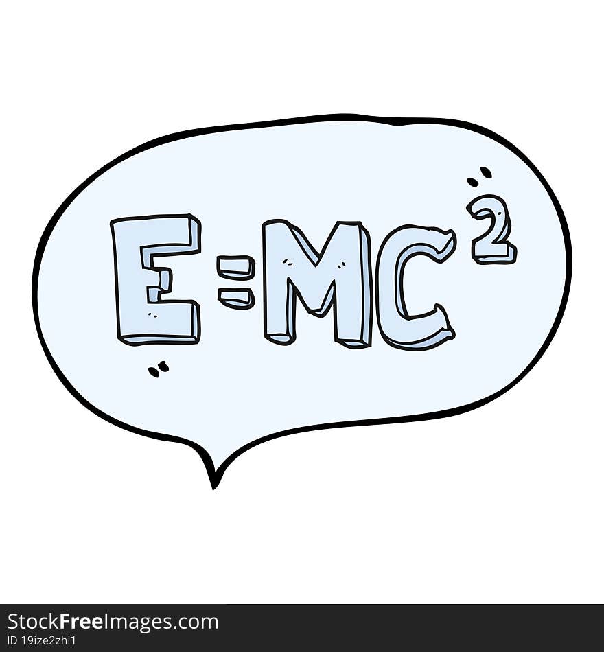 speech bubble cartoon science formula