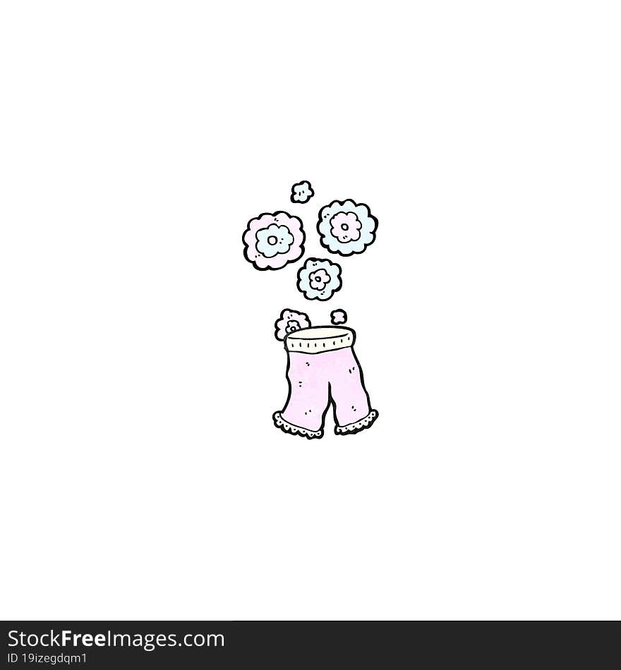 cartoon female underwear