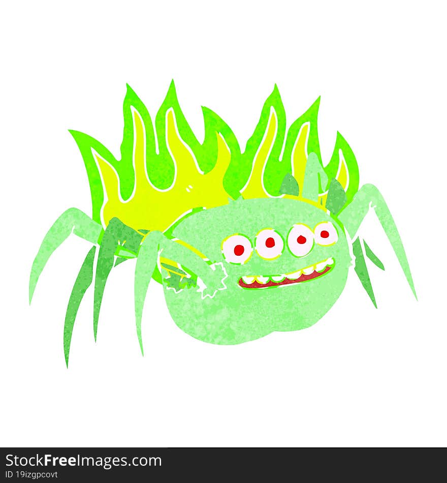 Cartoon Spooky Spider