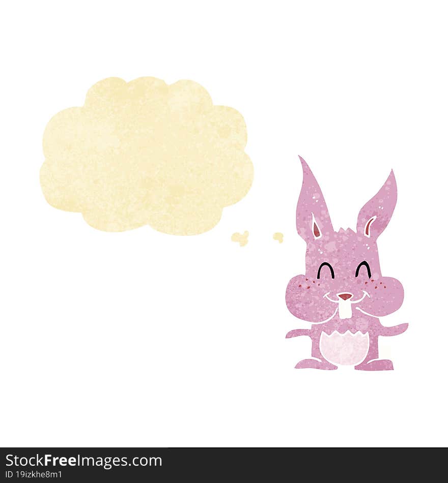 Cartoon Rabbit With Thought Bubble