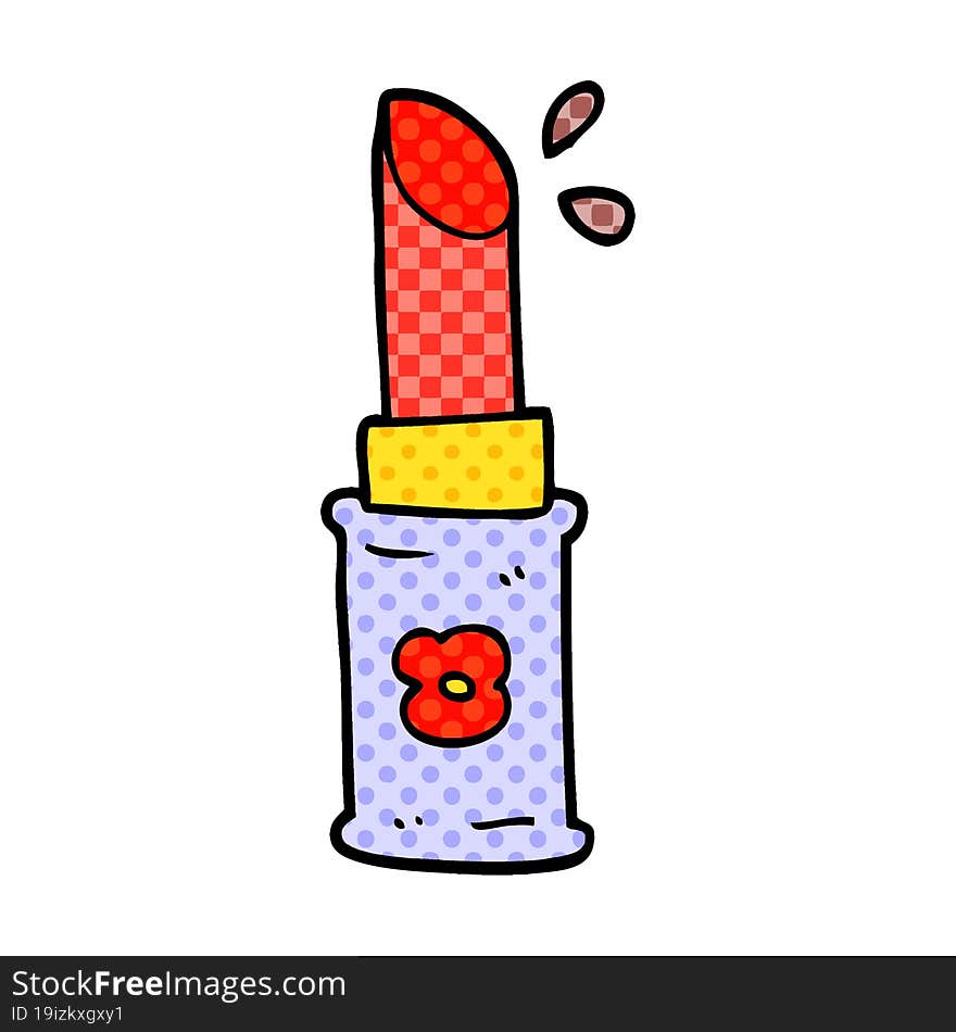 cartoon doodle lipstick