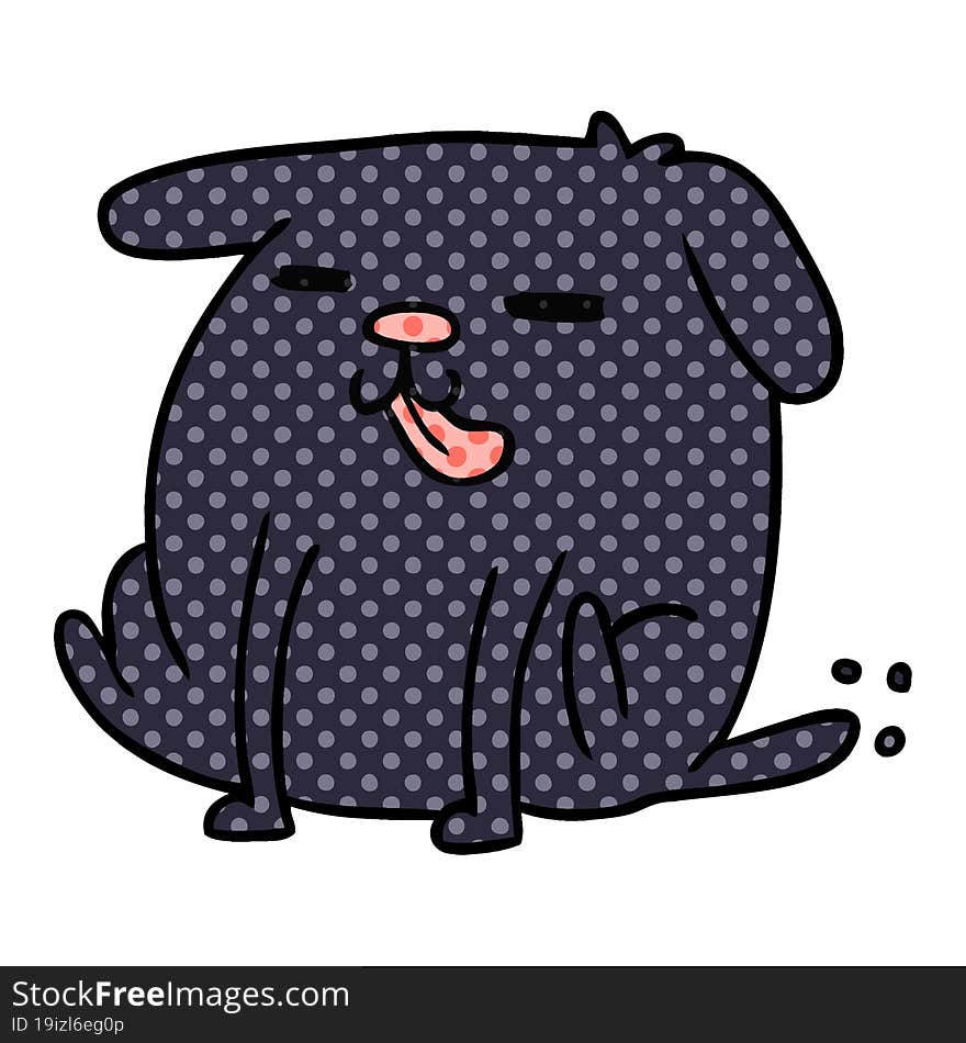 cartoon kawaii of a cute dog