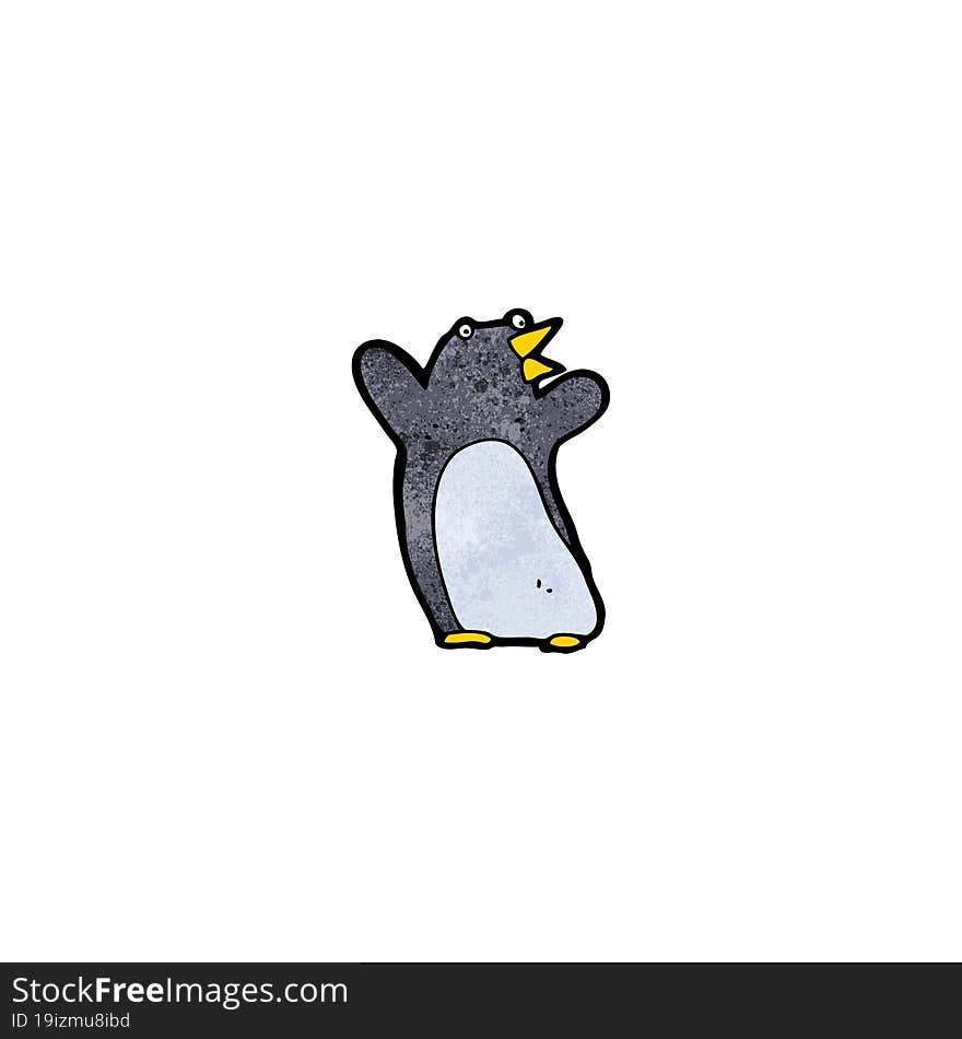 funny cartoon penguin