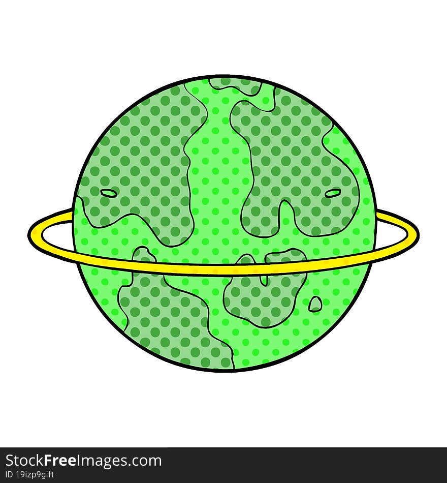 cartoon alien planet. cartoon alien planet