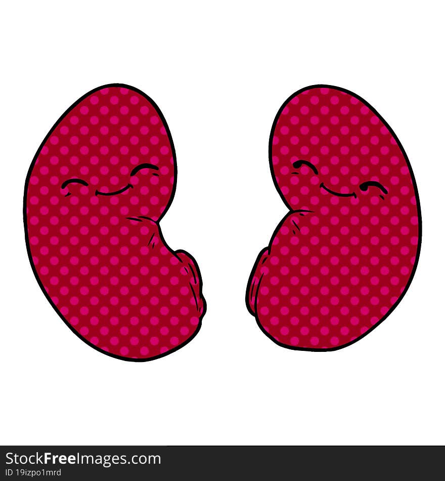 cartoon kidneys. cartoon kidneys