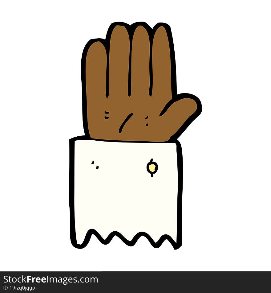 cartoon hand symbol