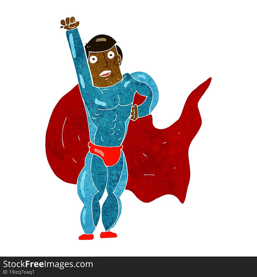 cartoon superhero