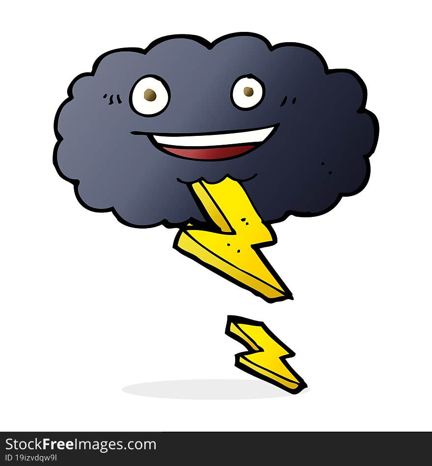 cartoon storm cloud