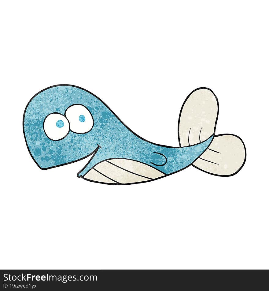 Textured Cartoon Whale