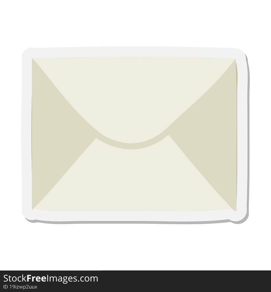 Letter Doodle Icon Sticker