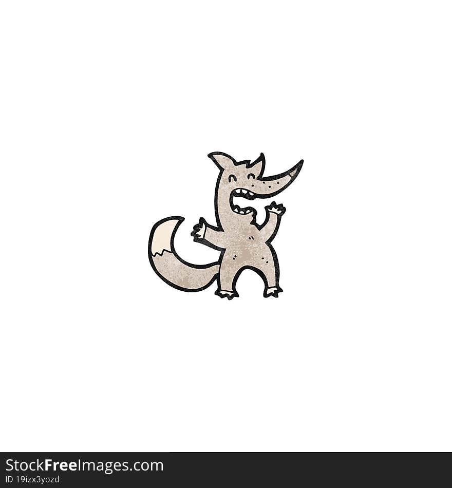 cartoon wolf