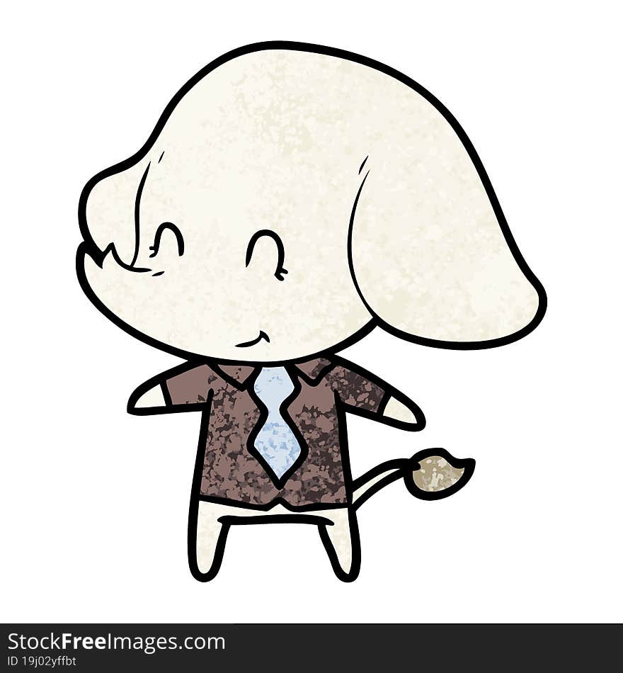 cute cartoon elephant boss. cute cartoon elephant boss