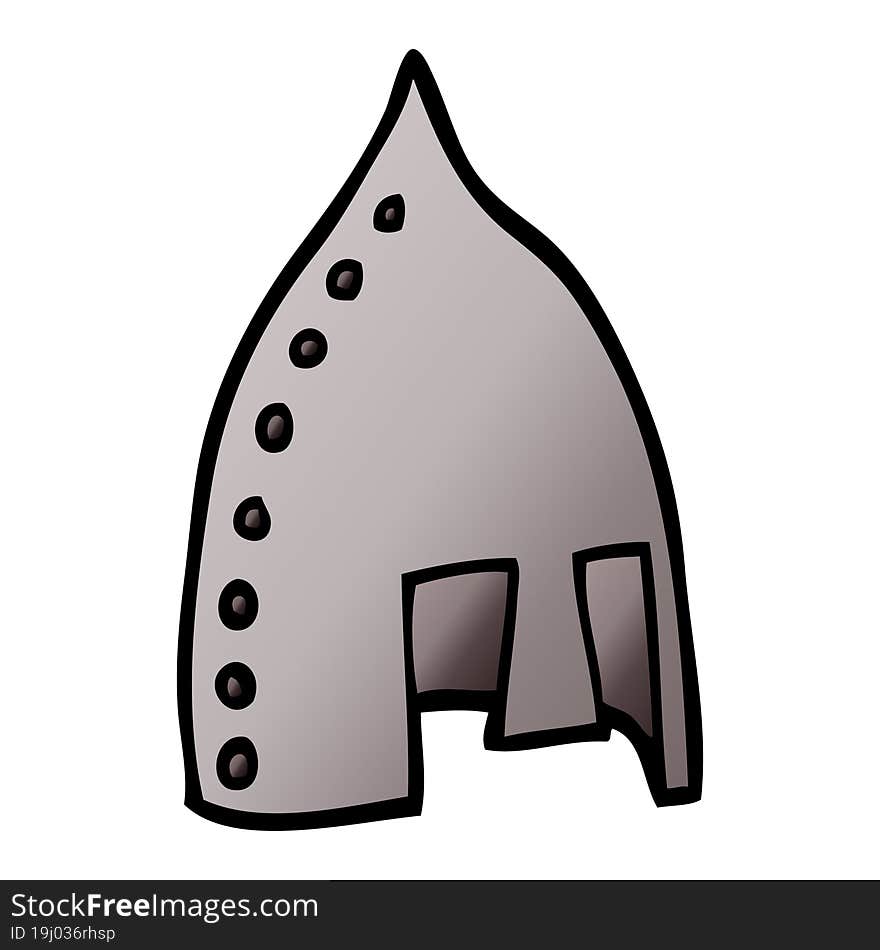 Cartoon Doodle Viking Helmet