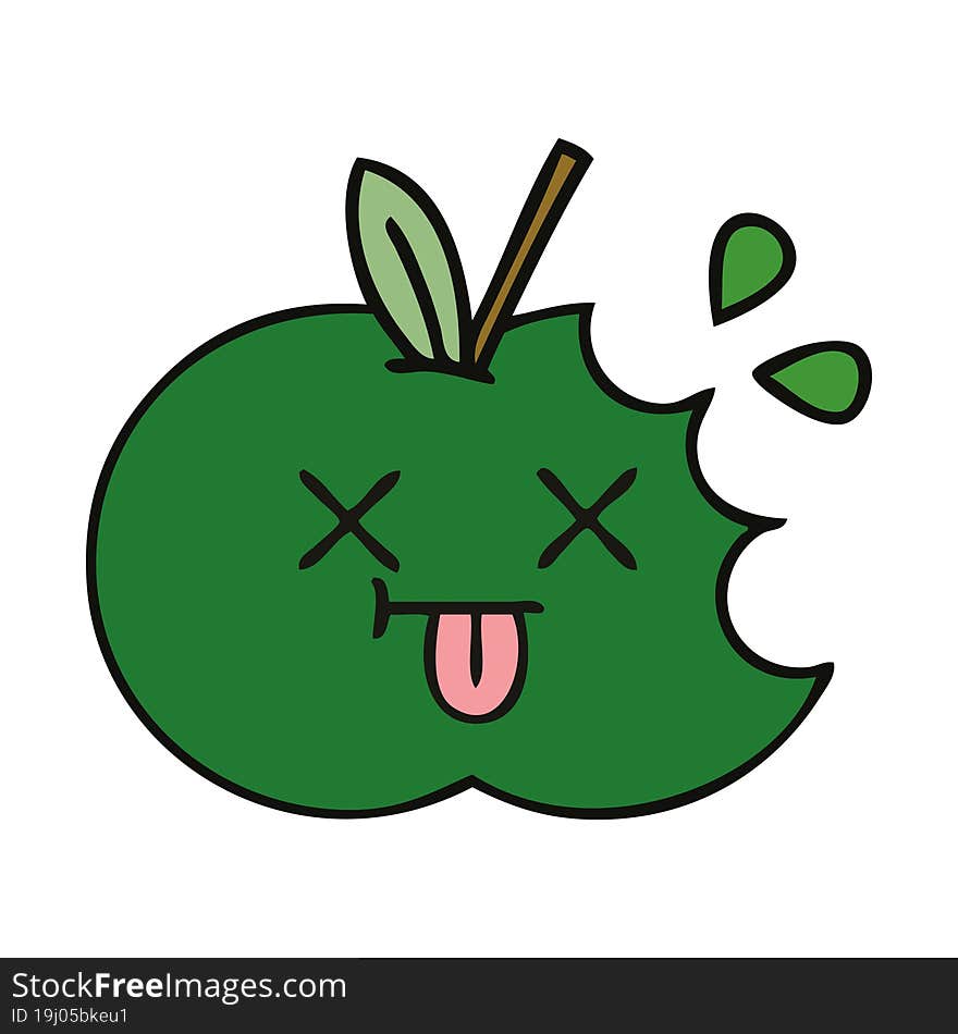 Cute Cartoon Juicy Apple