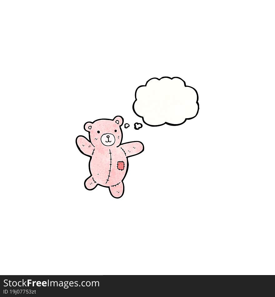 cartoon pink teddy bear