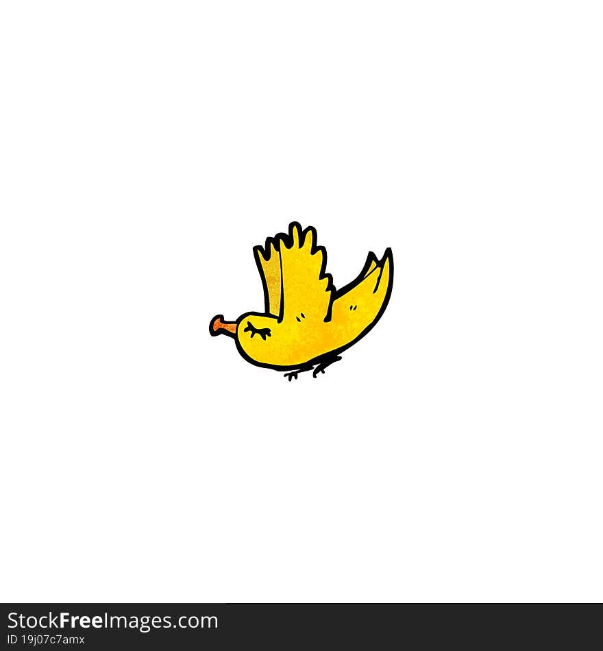 cartoon little bird