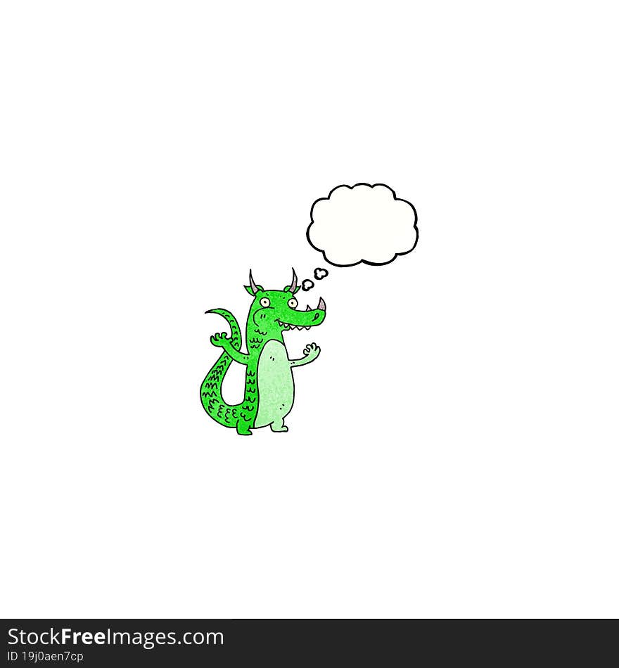 happy dragon cartoon