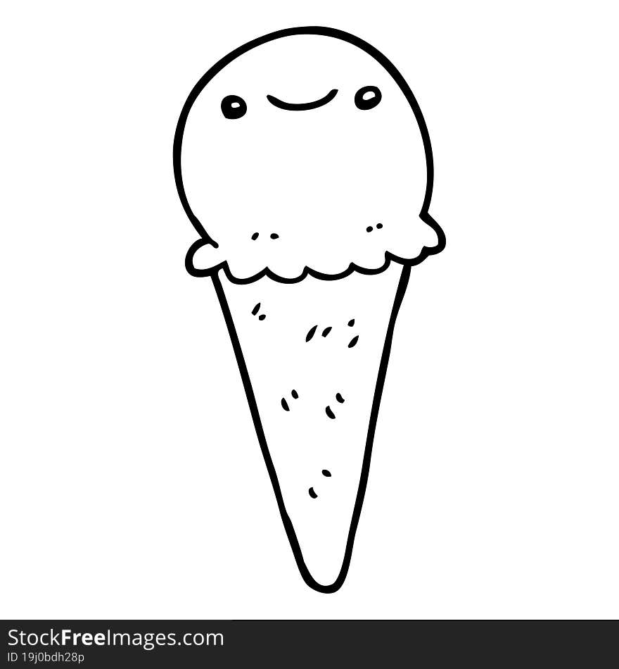 cartoon ice cream