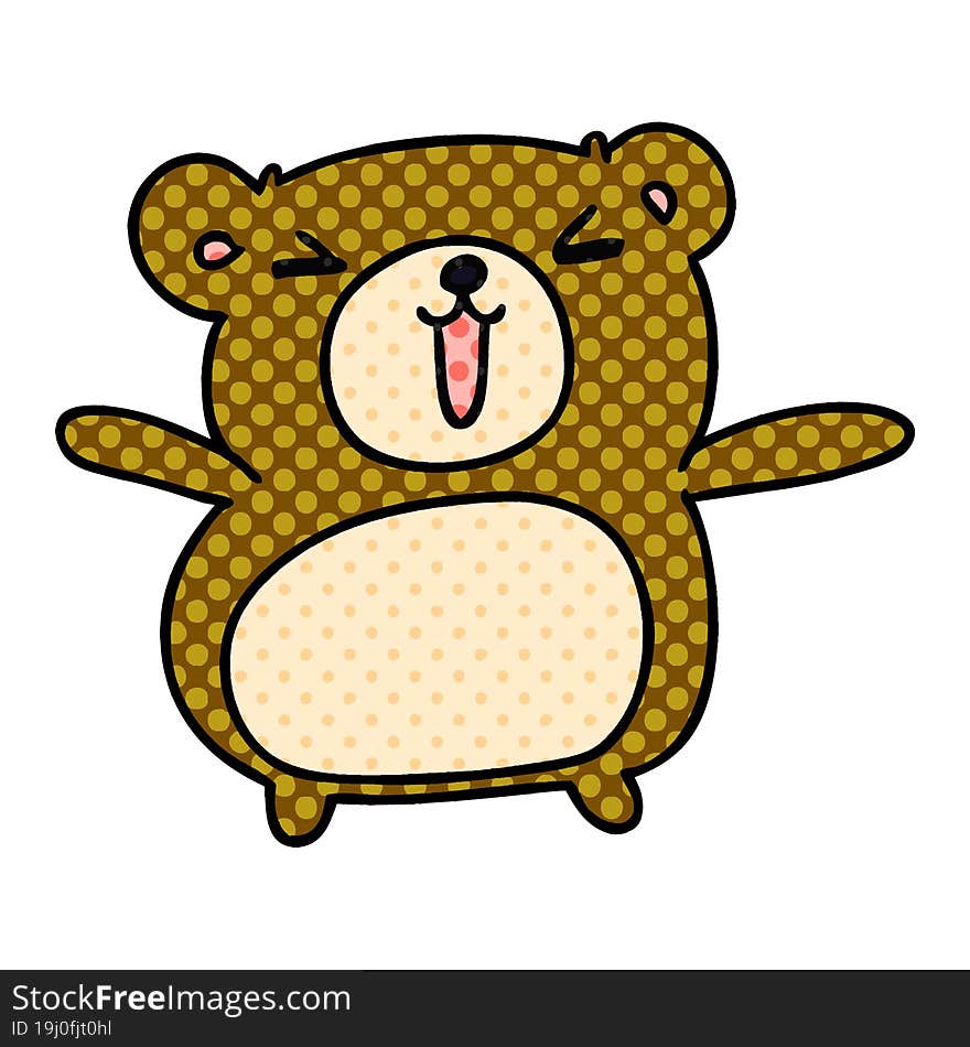 cartoon kawaii cute teddy bear