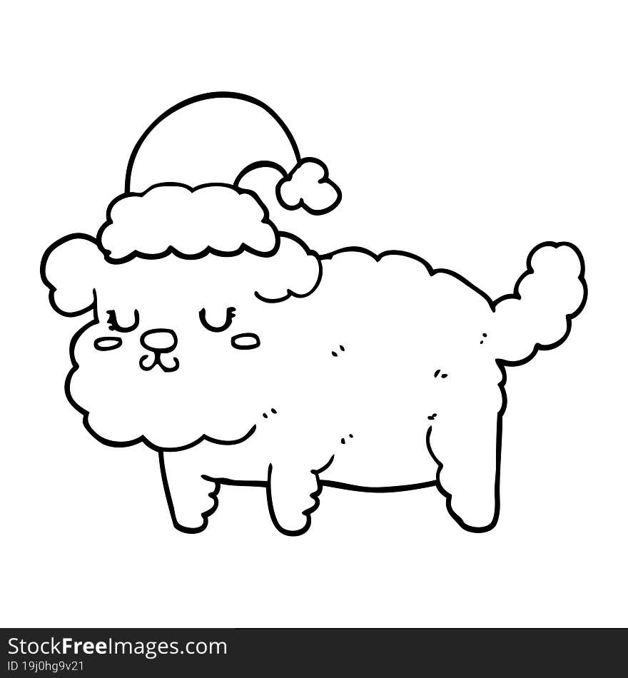 cute christmas dog