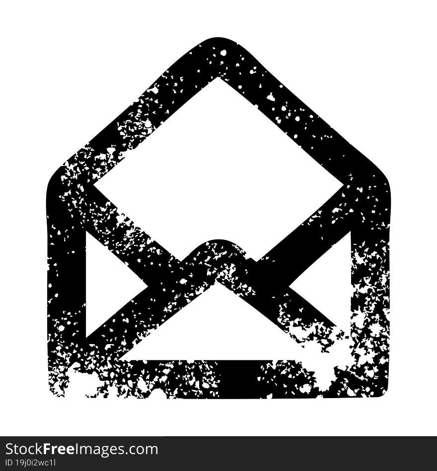 envelope letter distressed icon symbol