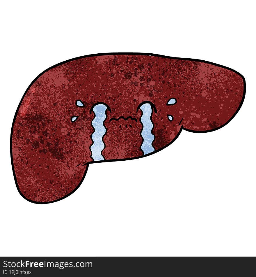 cartoon liver. cartoon liver