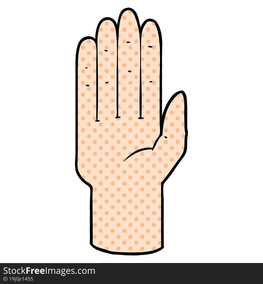 cartoon hand. cartoon hand