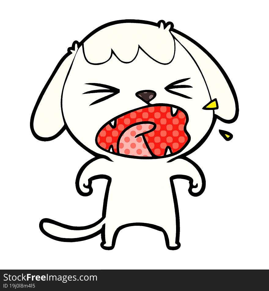 cute cartoon dog. cute cartoon dog